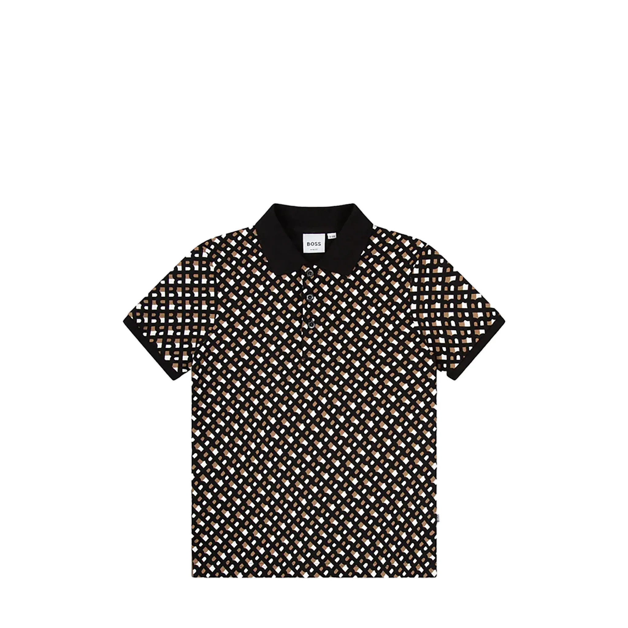 Hugo Boss Kids Monogram Print Polo