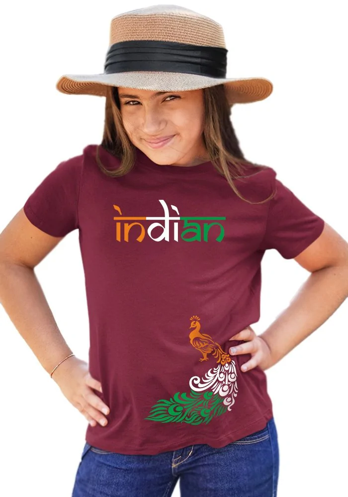 Indian Peacock Sr Kids T-Shirt