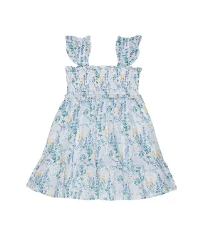 Janie and Jack Floral Smocked Dress (Toddler/Little Kids/Big Kids)