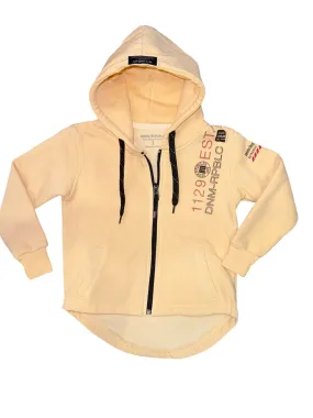 JAY-14 Kids Zip Hoodie Peach