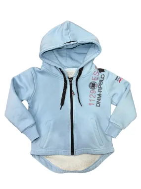 JAY-14 Kids Zip Hoodie Sky