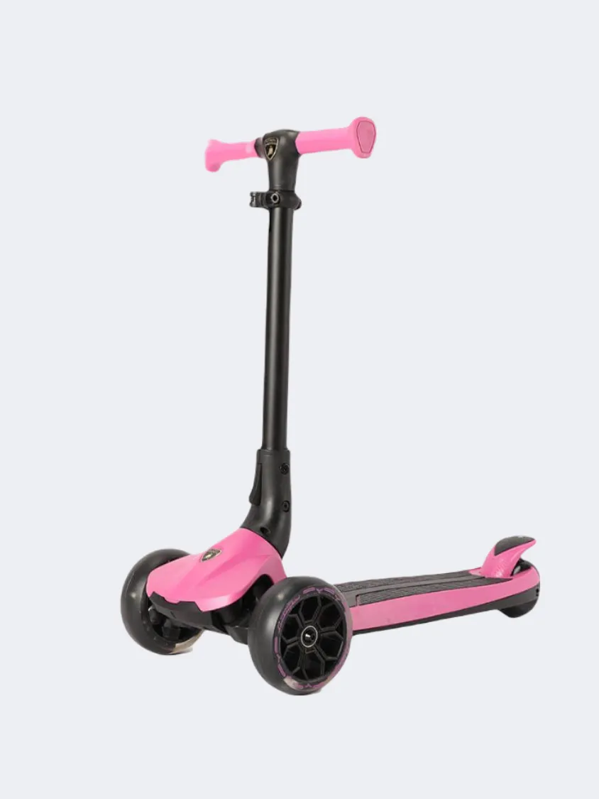 Joerex Lamborghini 3 Wheel Kids Skating Scooter Pink