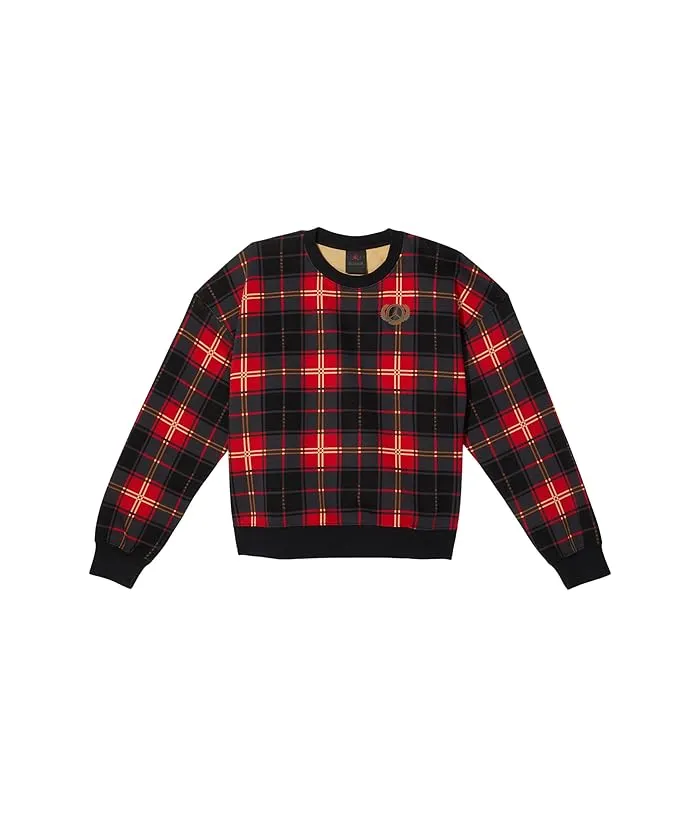 Jordan Kids Jordan Brooklyn Plaid Fleece Crew (Big Kids)