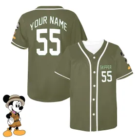 Jungle Cruise Skipper Mickey Customizable Jersey (Adults And Kids Sizes)