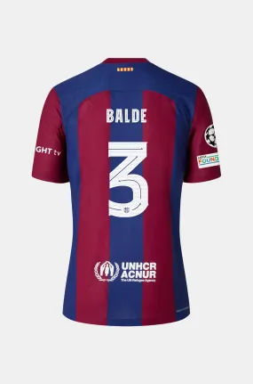 FC Barcelona Home Shirt 23/24 for Junior Fans - BALDE