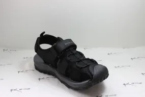 KAWA KIDS LEATHER SANDAL - BLACK