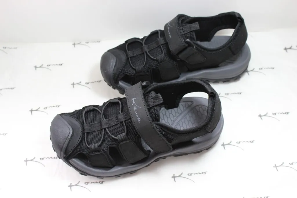 KAWA KIDS LEATHER SANDAL - BLACK