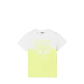 Kenzo Kids Colorblock Neon Tiger T-Shirt