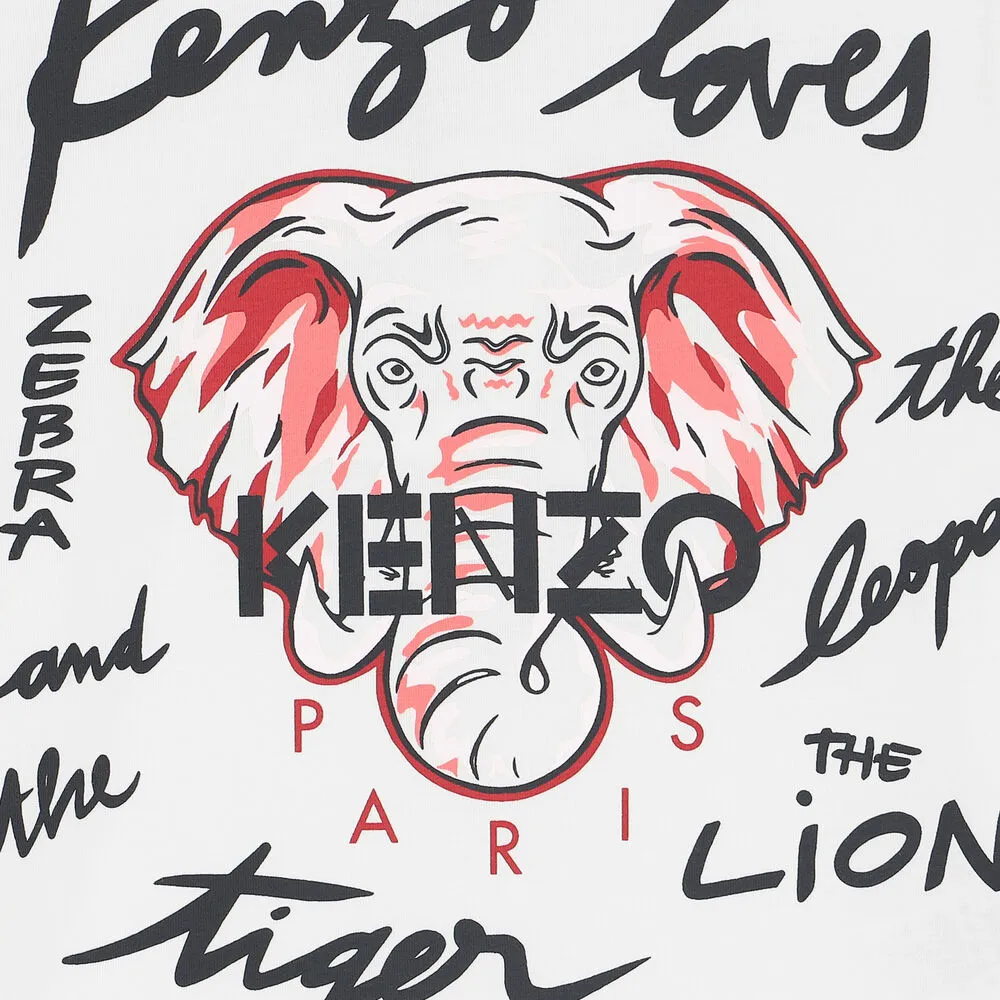 Kenzo Kids Elephant Logo T-Shirt