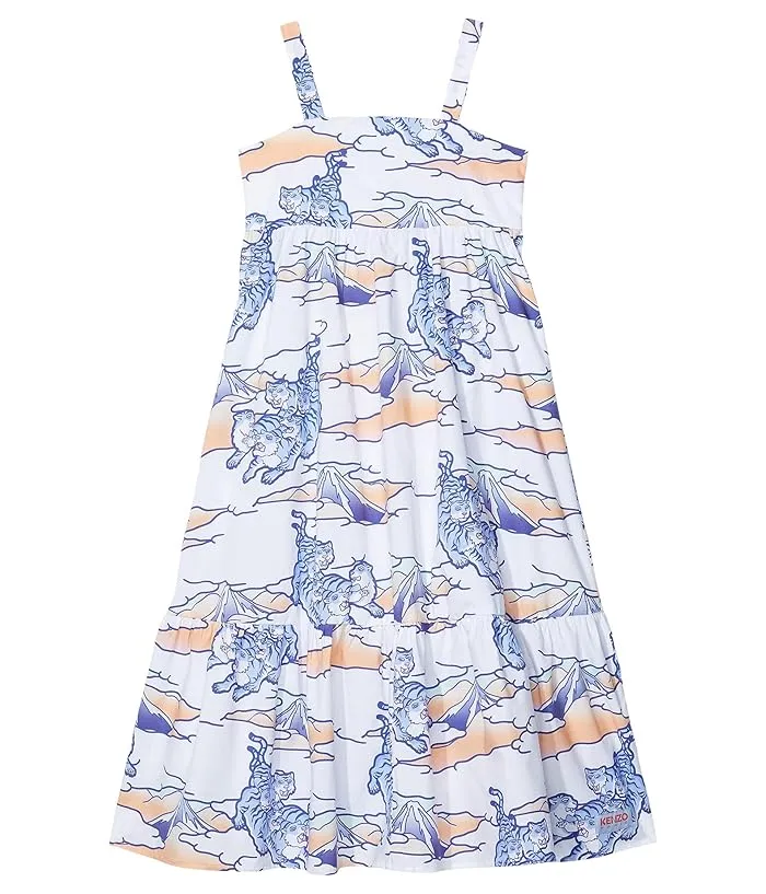 Kenzo Kids Strappy All Over Print Dress