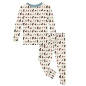 Kickee Pants Kids Long Sleeve Pajama Set