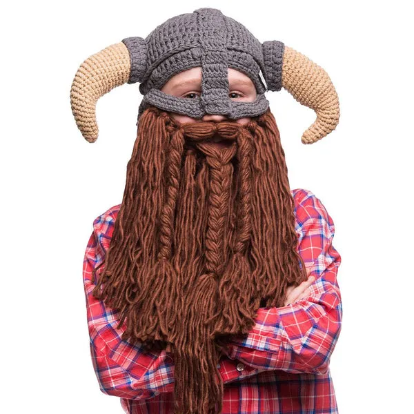 Kids Battle Viking Bearded Hat