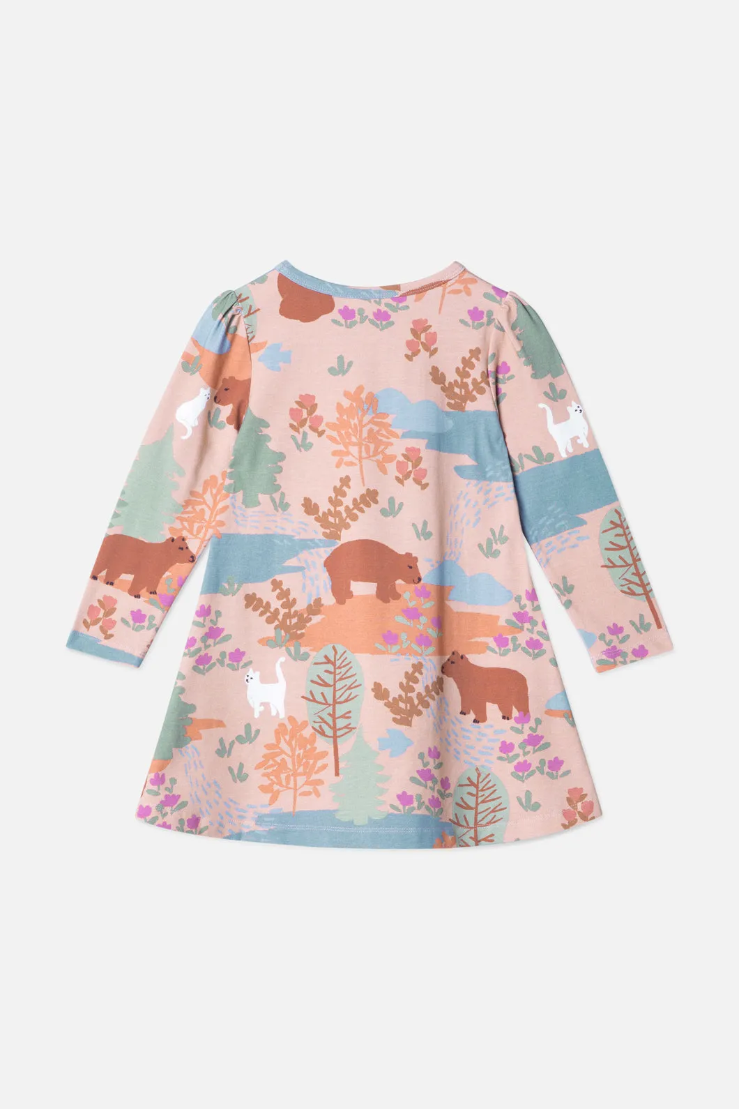 Woodland Bear Children's Jersey Dress