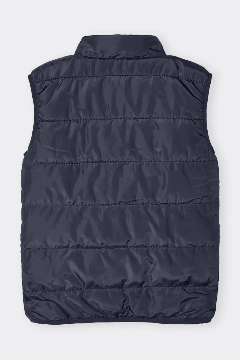 CALOMA Kids Blue Sleeveless Puffer Jacket