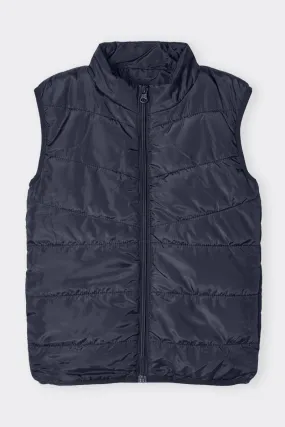 CALOMA Kids Blue Sleeveless Puffer Jacket