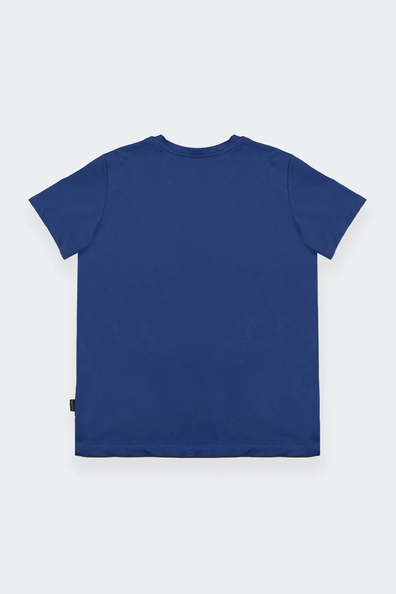 T-SHIRT Blue Kids with Pocket