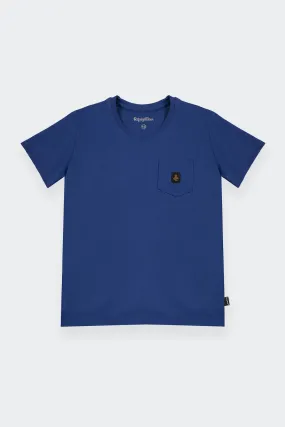 T-SHIRT Blue Kids with Pocket