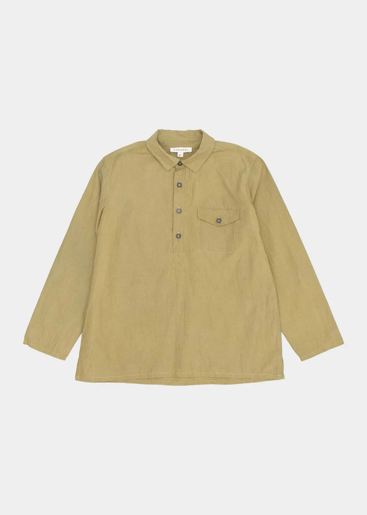 Caramel ELBERT Kids Shirt in Light Khaki for Kids