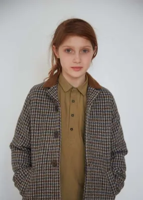 Caramel ELBERT Kids Shirt in Light Khaki for Kids