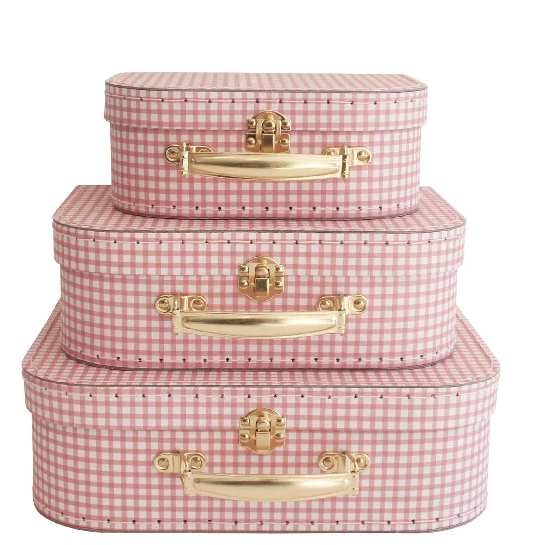 Gingham Carry Case Set for Kids