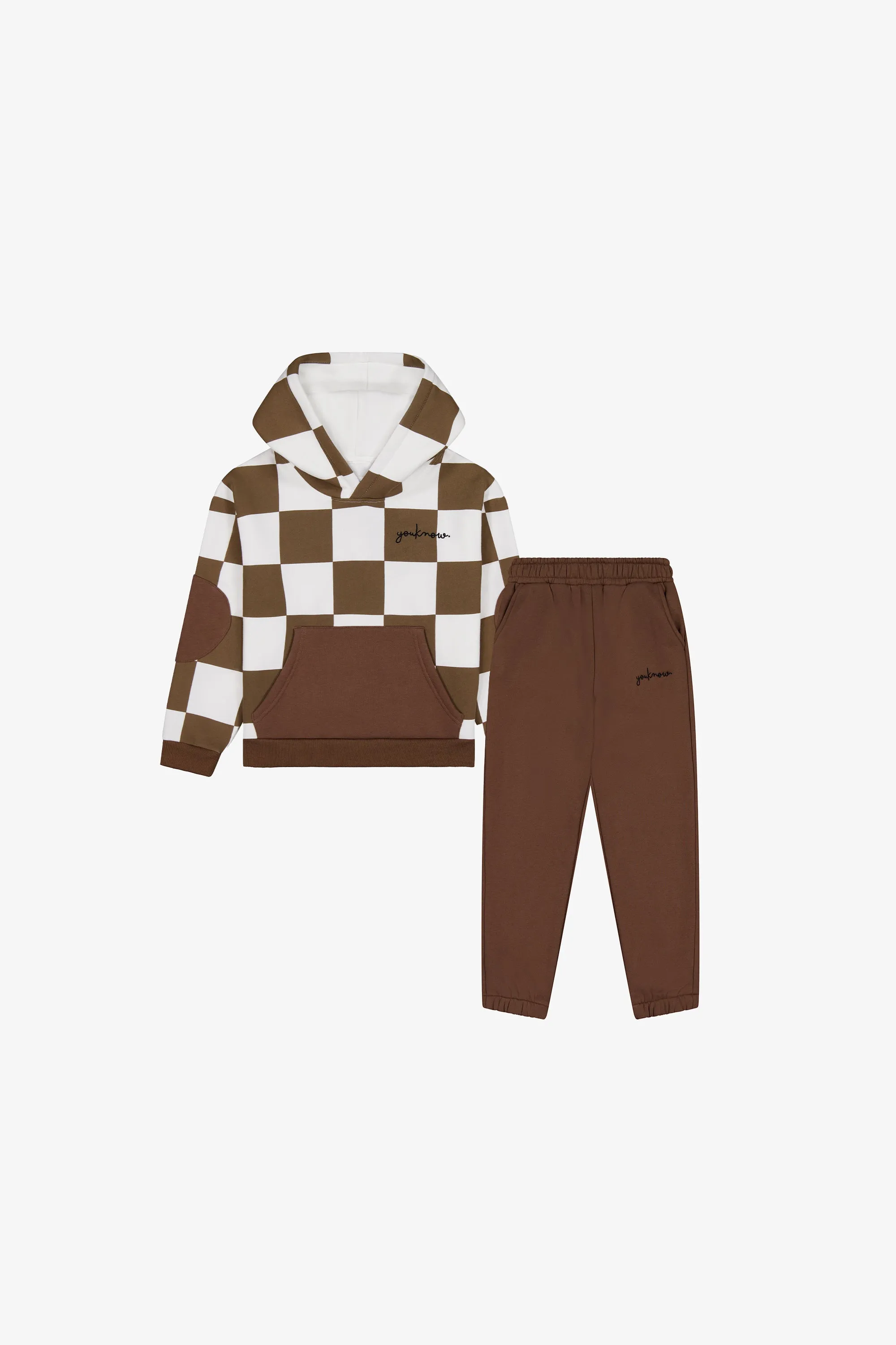 KIDS CHECKERS SET | BROWN