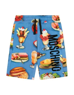 Moschino Kids Shorts azzurro PE22 HMQ00XLDB88