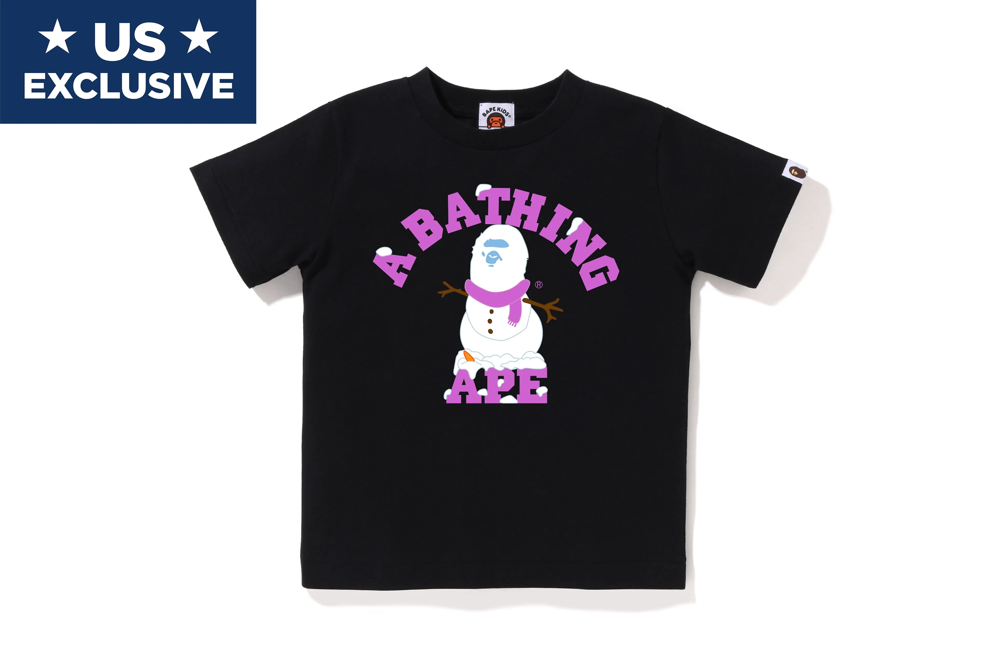 Kids Ape Snowman College Tee