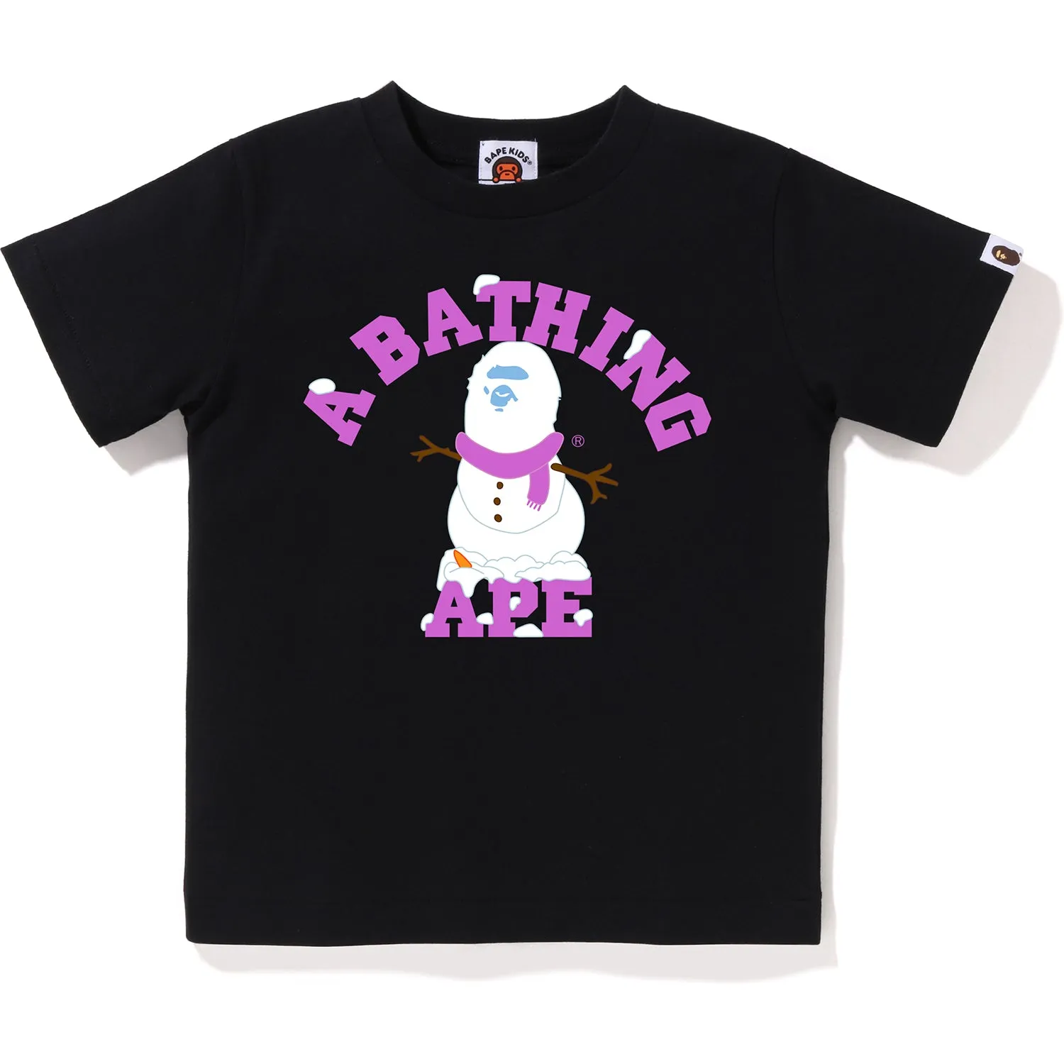 Kids Ape Snowman College Tee