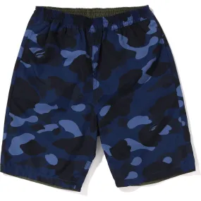 Kids Color Camo Shark Reversible Shorts