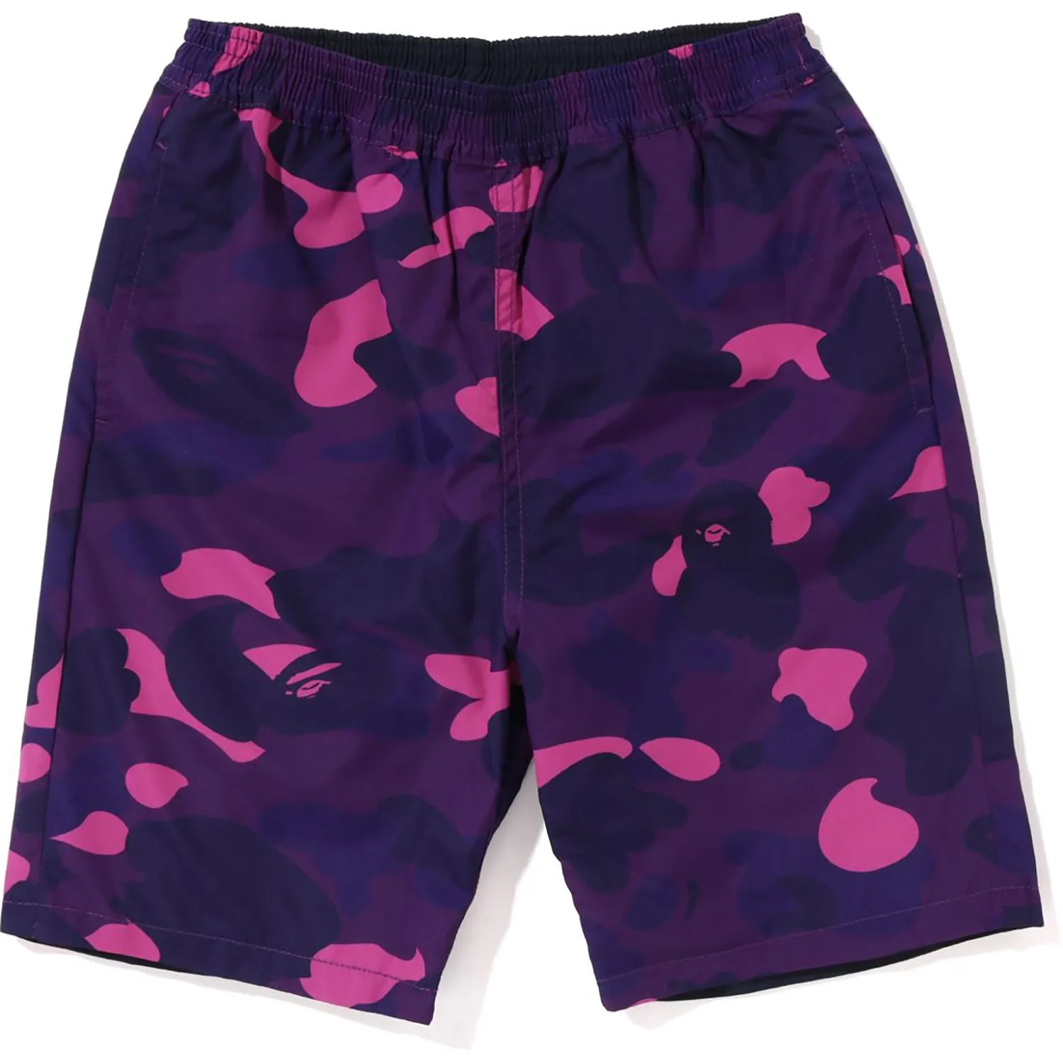 Kids Color Camo Shark Reversible Shorts