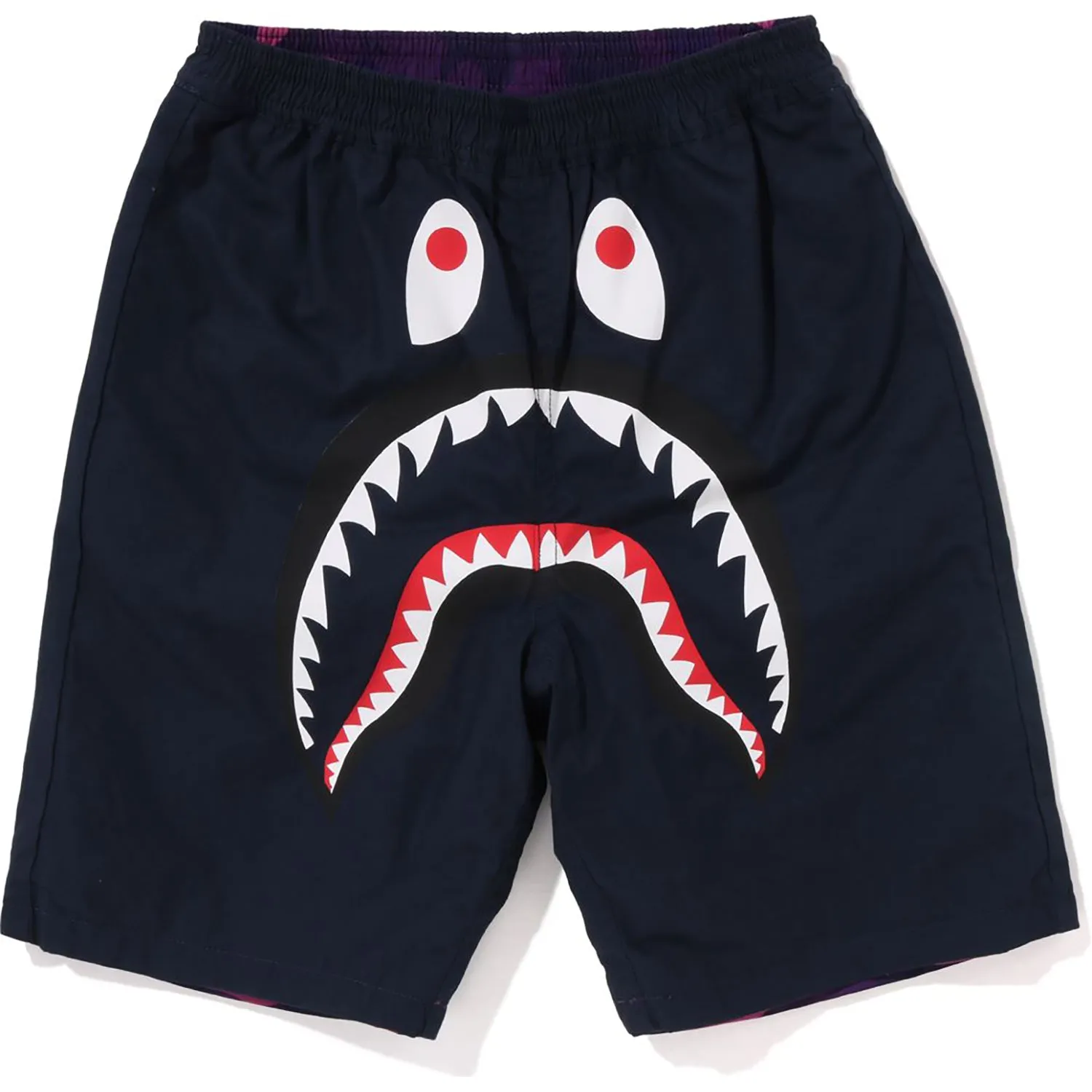 Kids Color Camo Shark Reversible Shorts