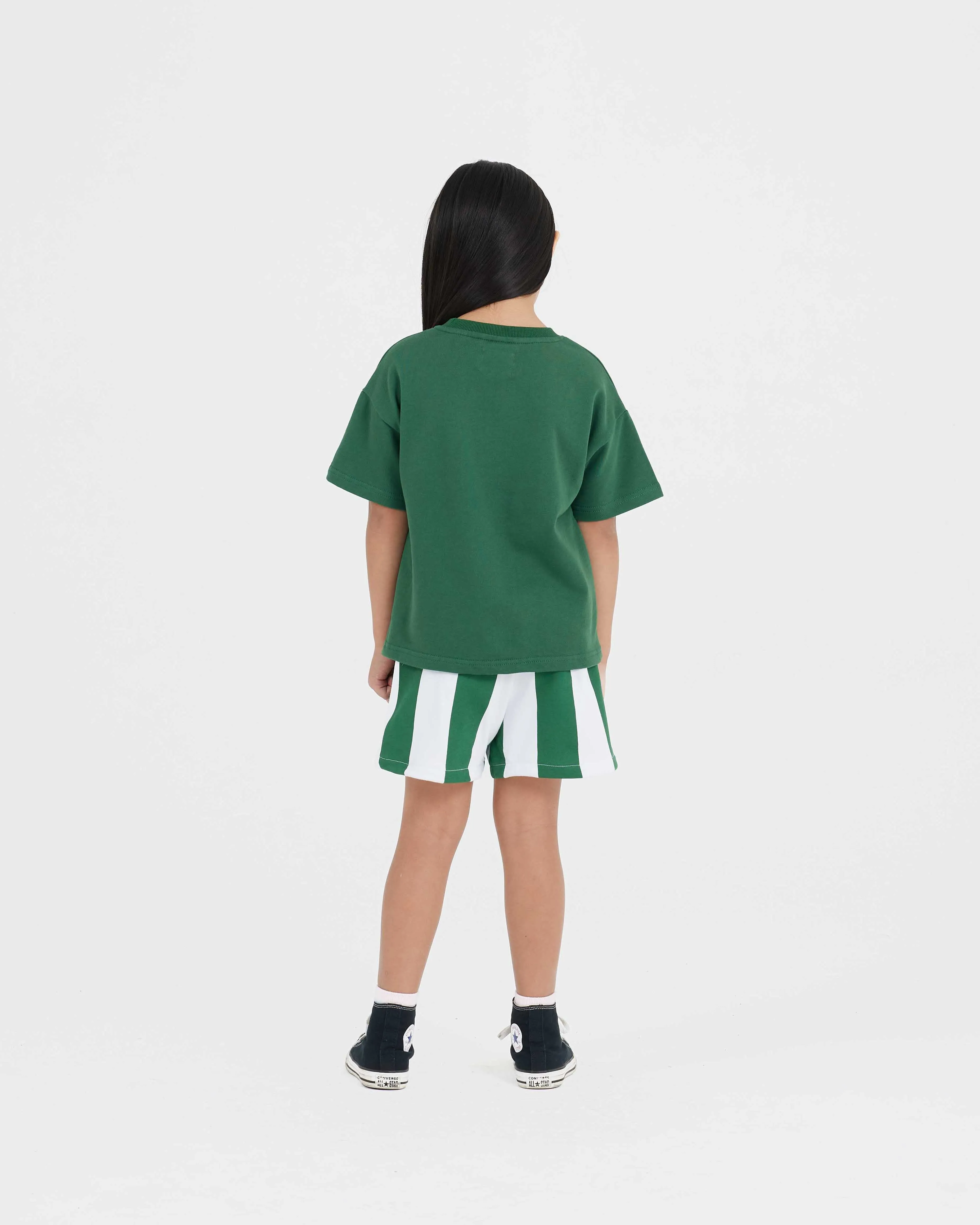 KIDS COTTON SET | JADE STRIPE