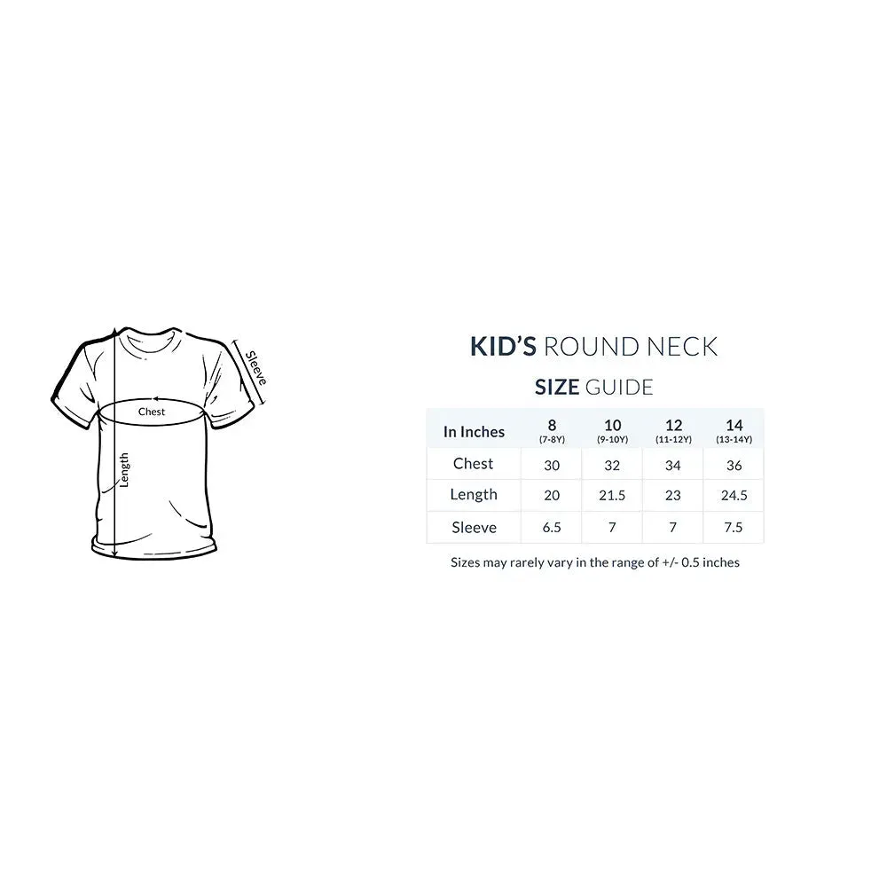 Kids' Half Sleeves Cotton T-shirt with Typography Print