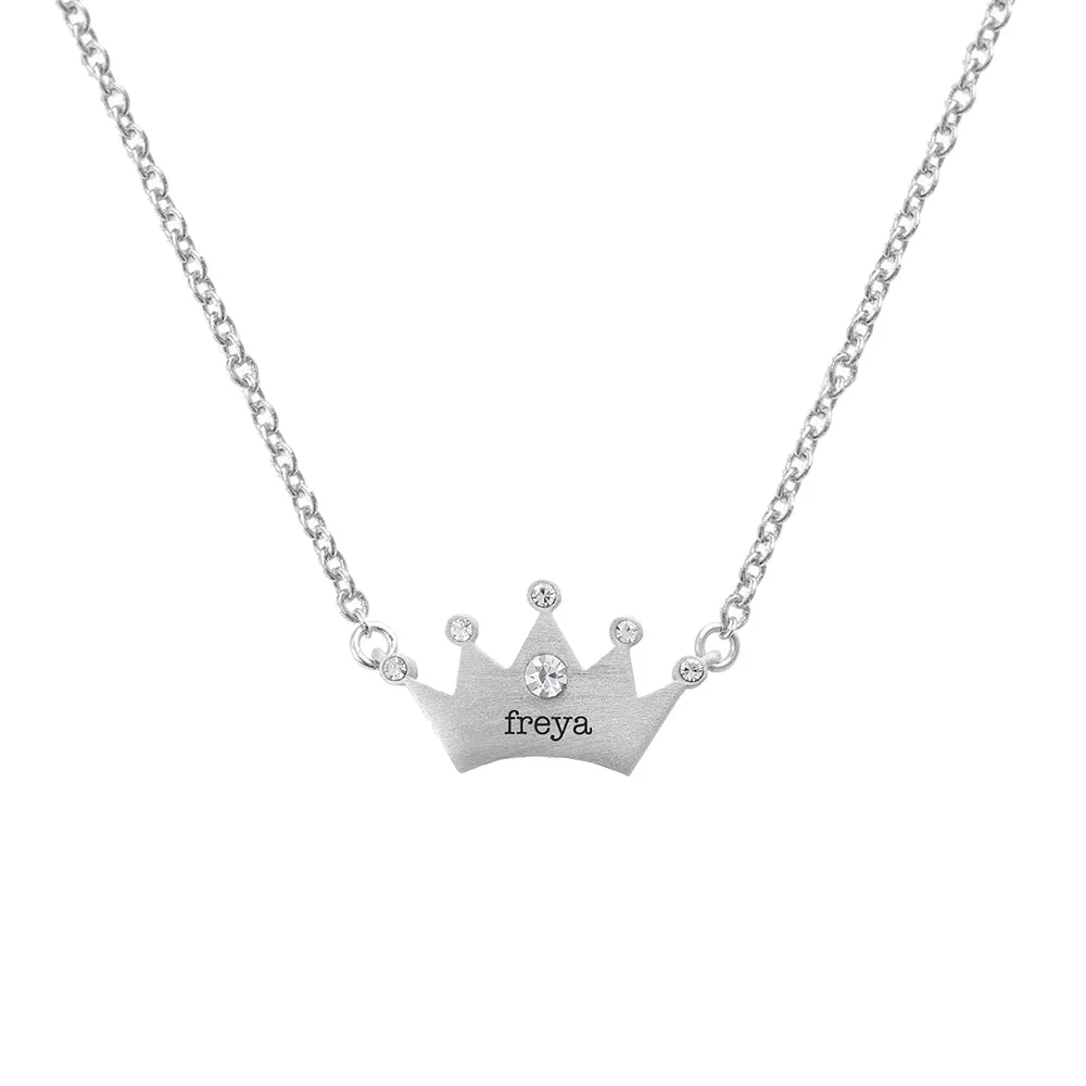 Customizable Children's Princess Crown Pendant