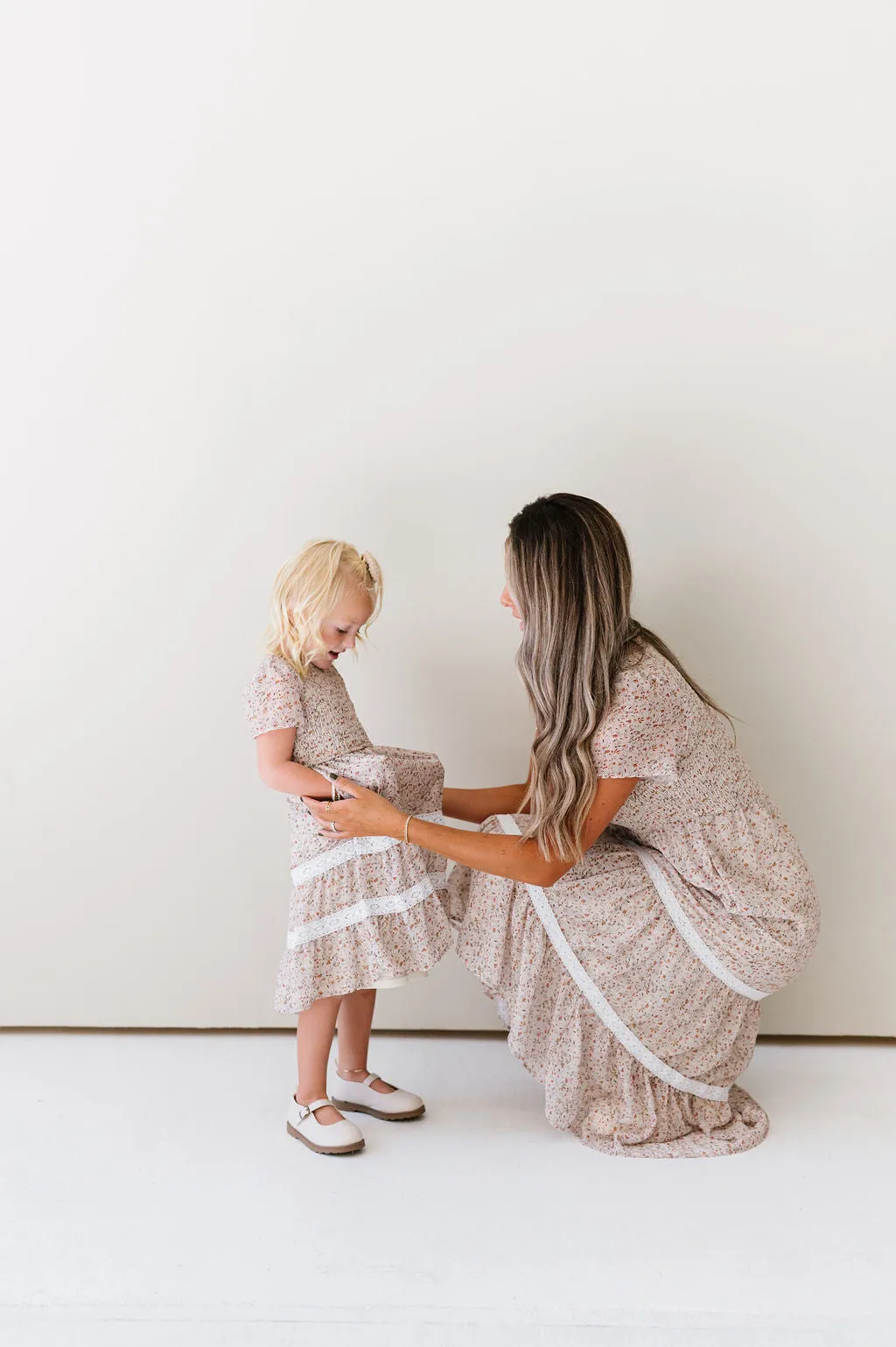 Kids' Isla Dress in Dark Cream