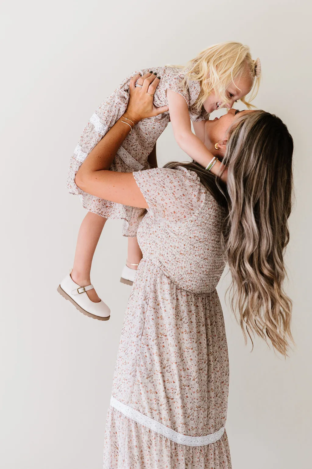 Kids' Isla Dress in Dark Cream