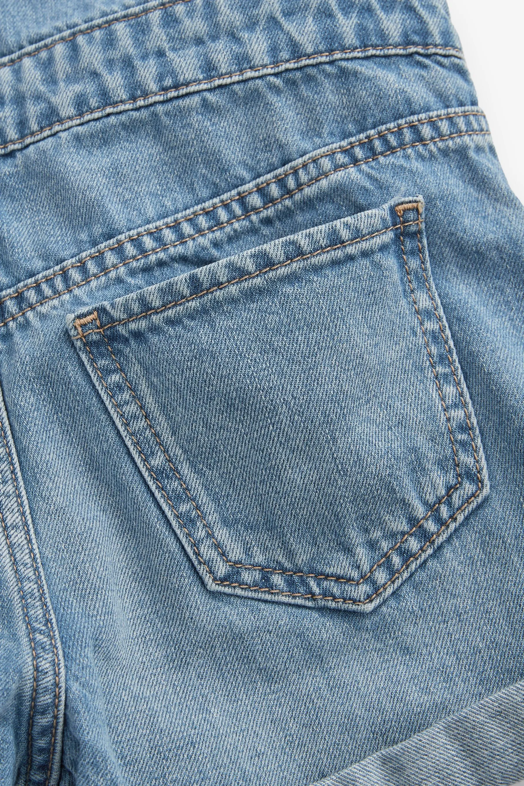 Kids Denim Shortalls with Washwell