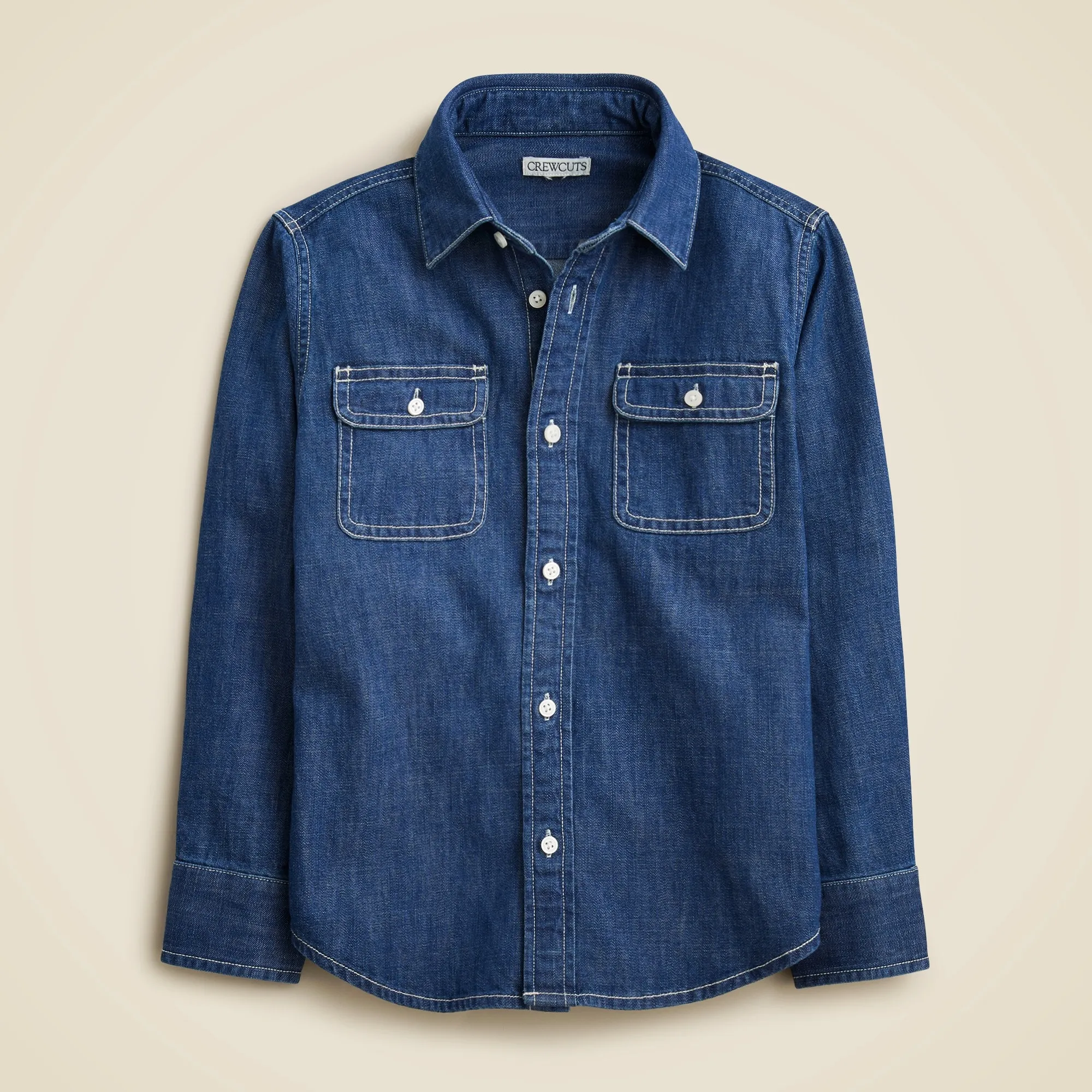 Kids' denim twill workshirt