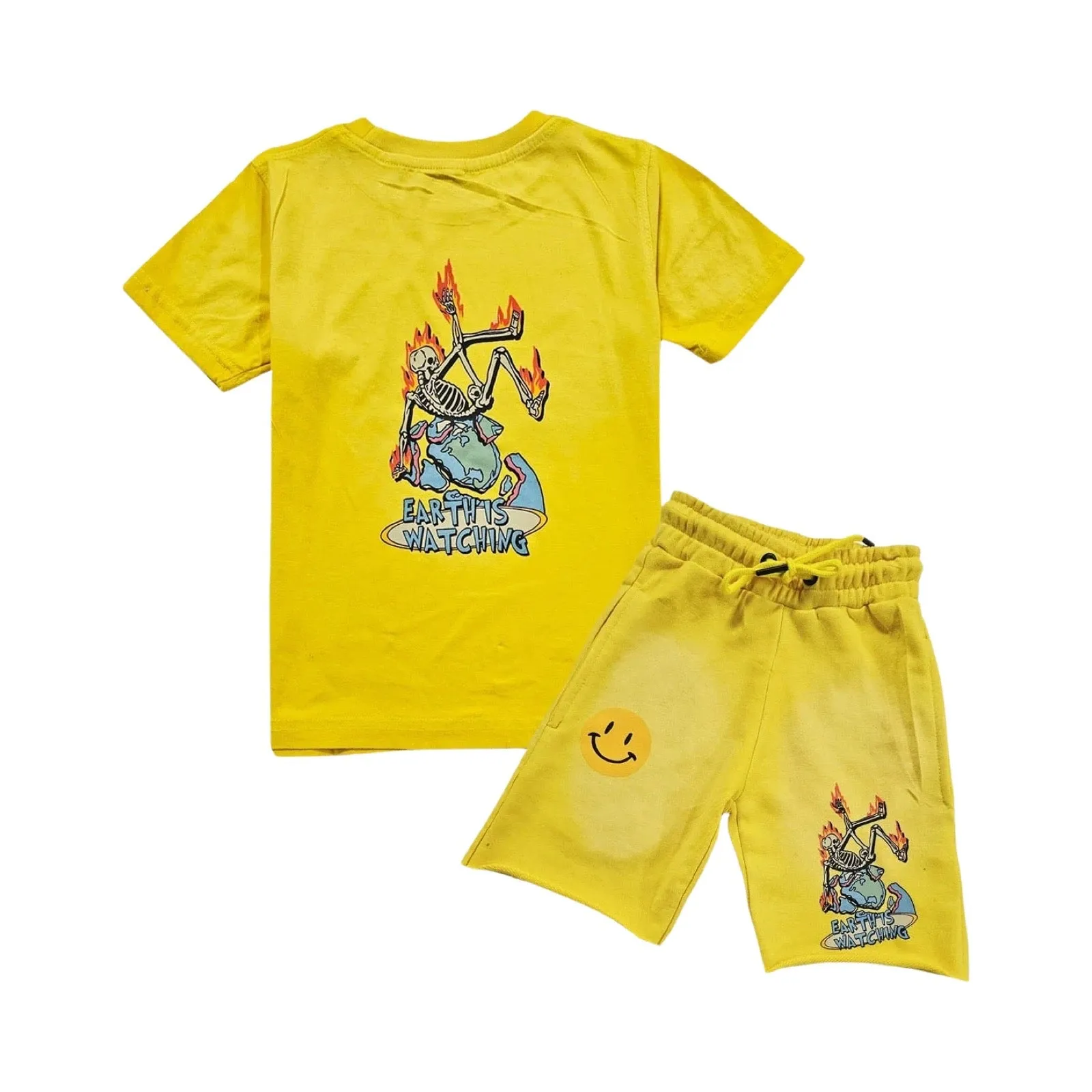 Kids Earth Yellow Short Set