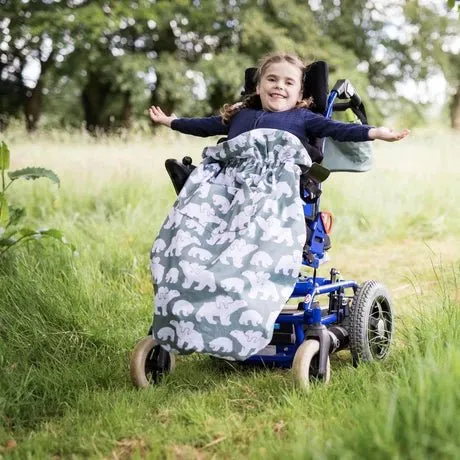 Kids Fleece-Lined Wheelchair Cosy Ages 4-10