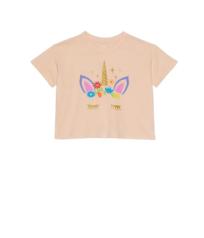 Kids Floral Unicorn Tee