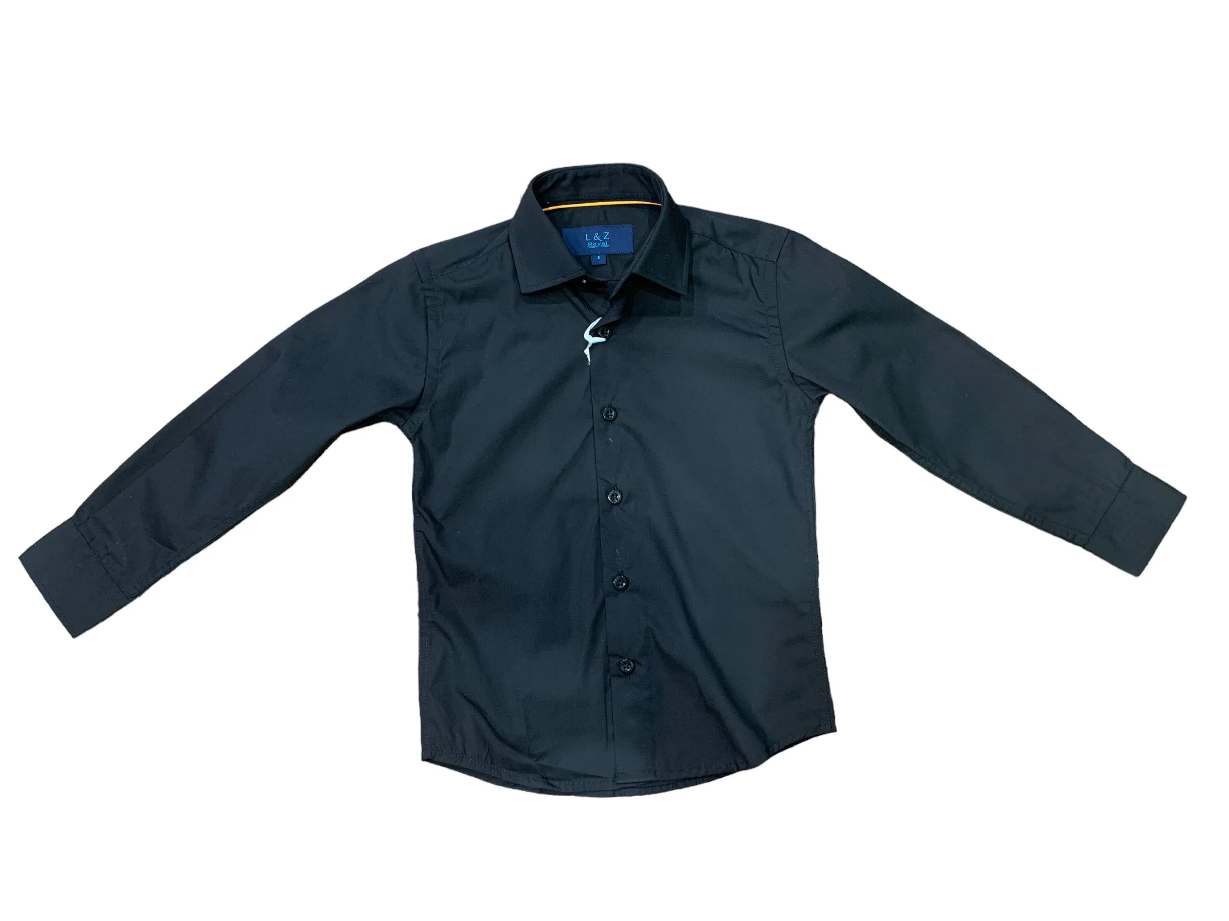 Kids formal Shirt Long Sleeve Black #5590