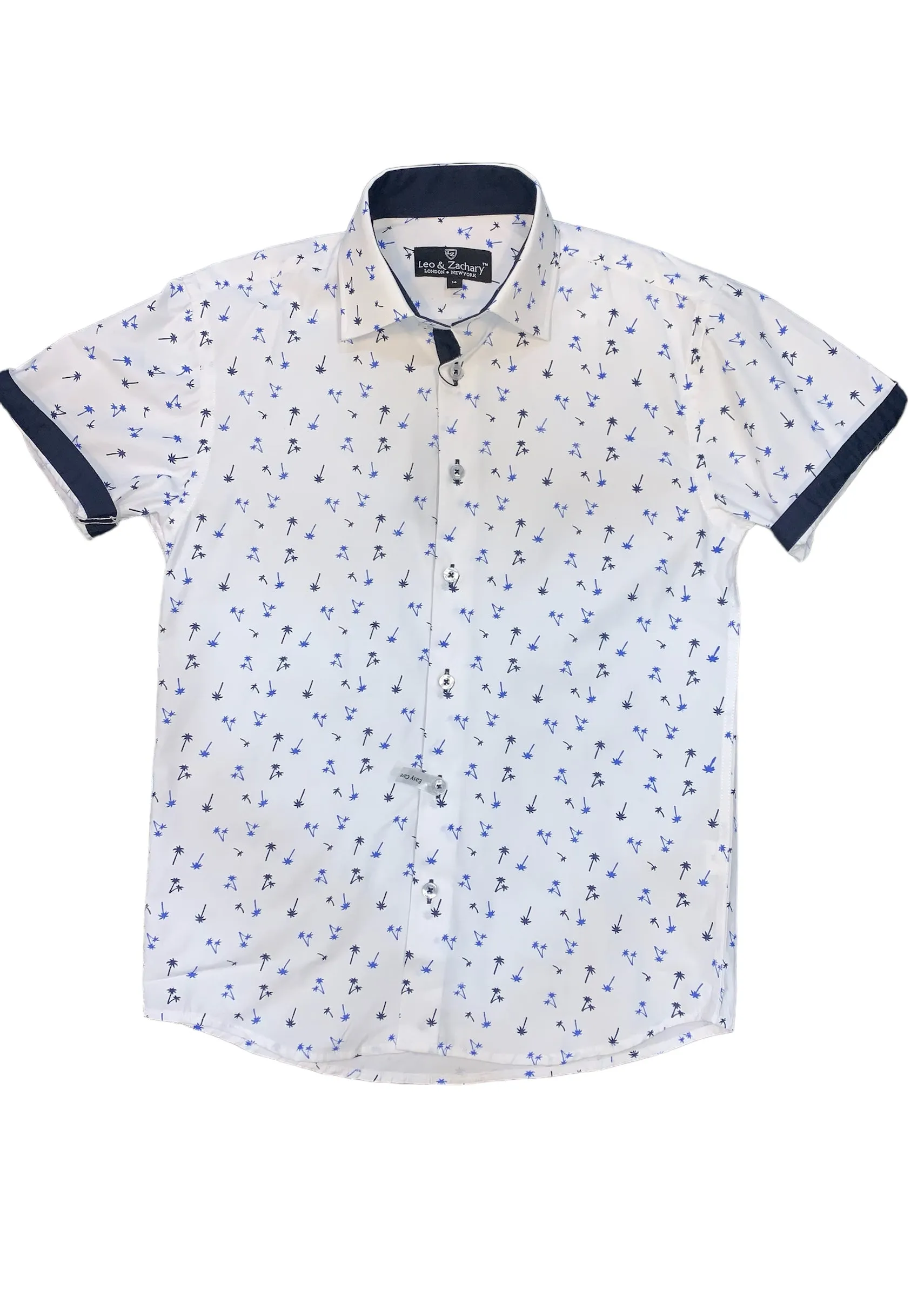 Kids formal Shirt Short Sleeve printed #5986