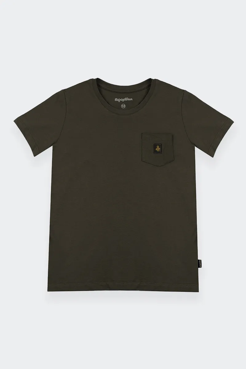 Kids Green T-Shirt with Pocket