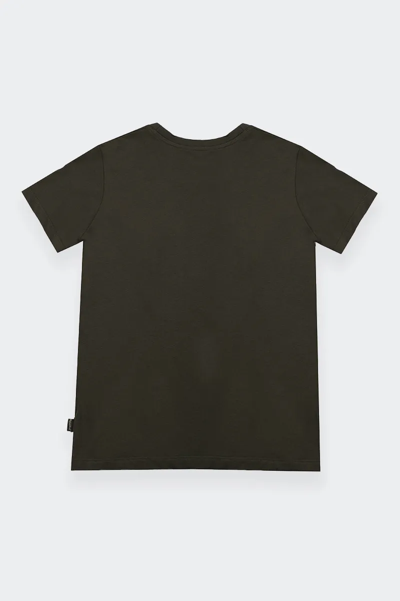 Kids Green T-Shirt with Pocket