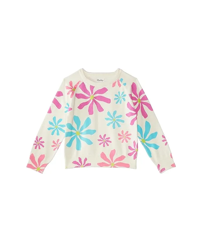 Kids' Groovy Floral Pullover Sweater