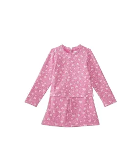 Kids Jacquard Hearts Layered Shift Dress by Hatley