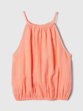 Kids Linen-Blend Halter Top