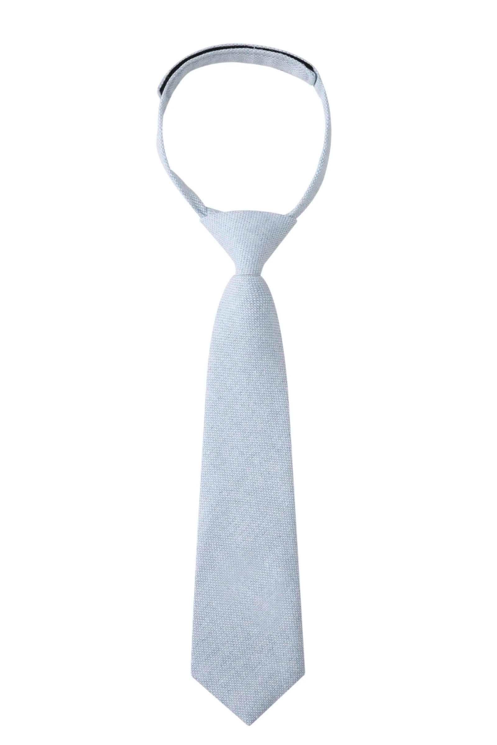 Kid's Sky Blue Donegal Linen Necktie