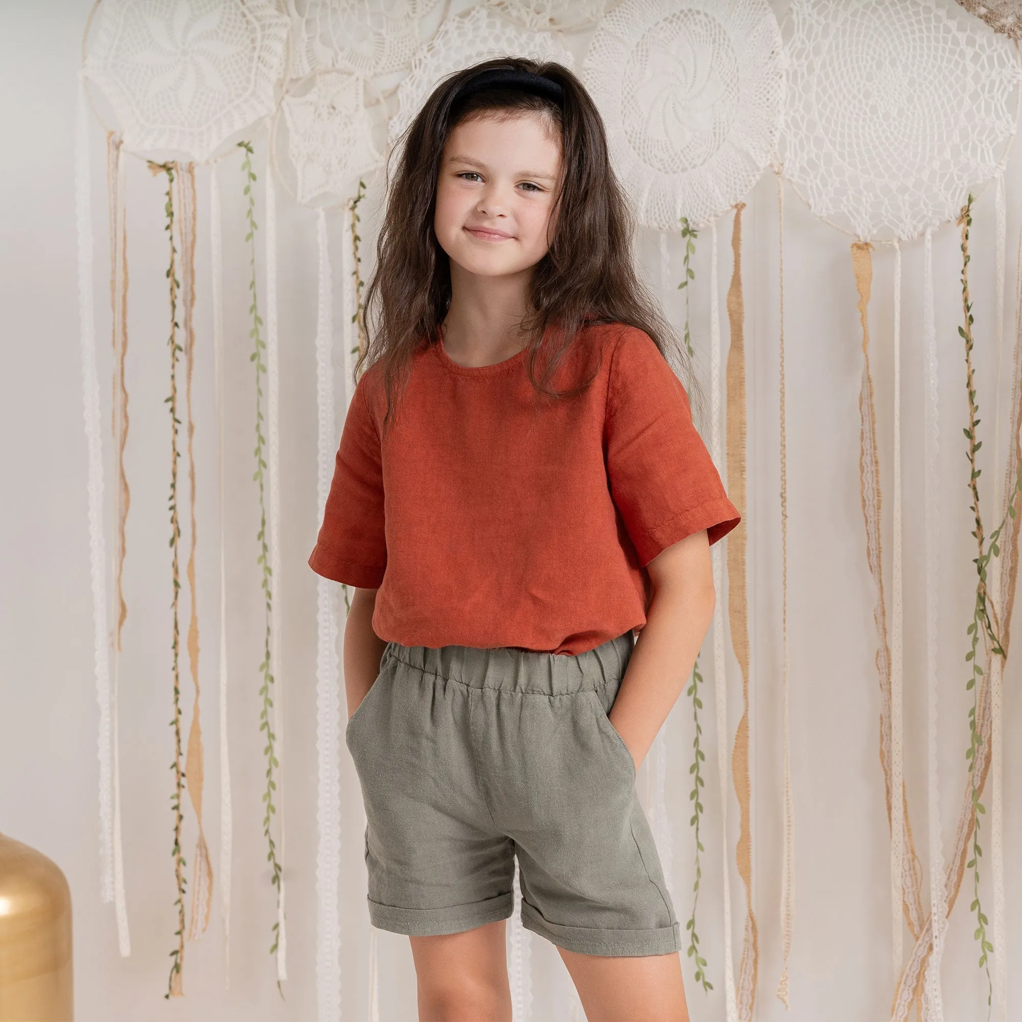 Kids' Linen Shorts Demi